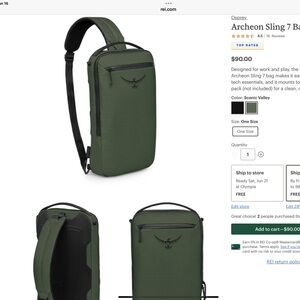 Osprey Green Messenger Bag Modern Minimalist Design